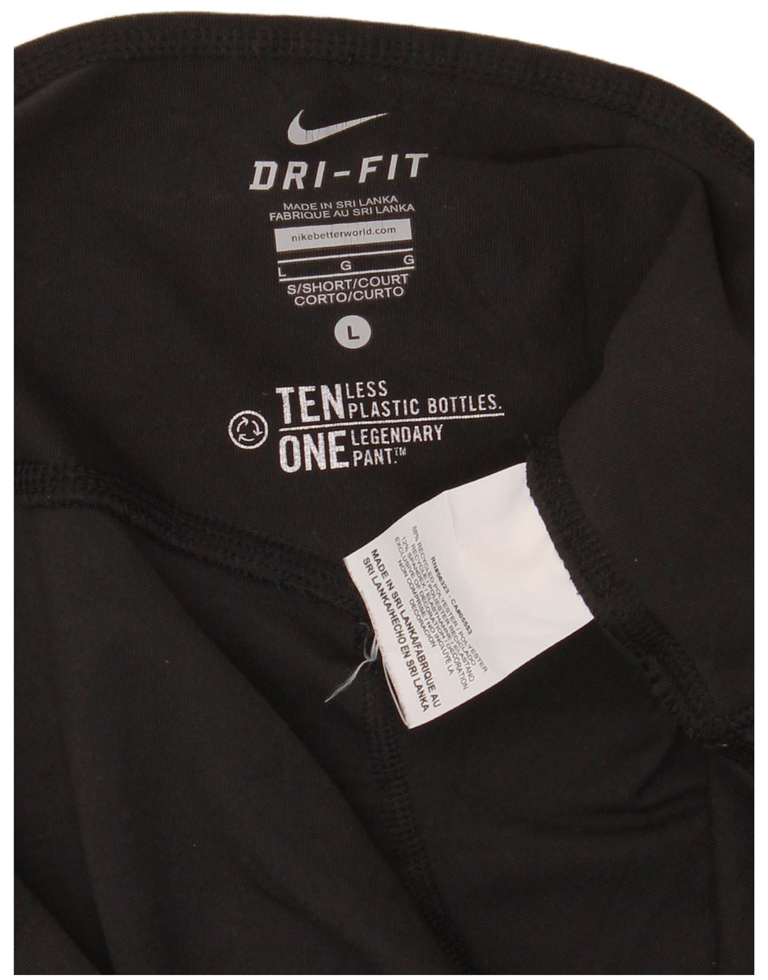 NIKE Womens Dri Fit Tracksuit Trousers UK 16 Large Black Polyester