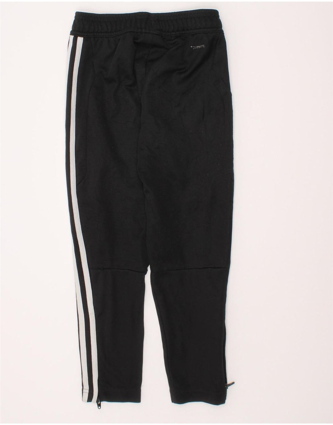 ADIDAS Girls Climalite Tracksuit Trousers 5-6 Years Black Polyester