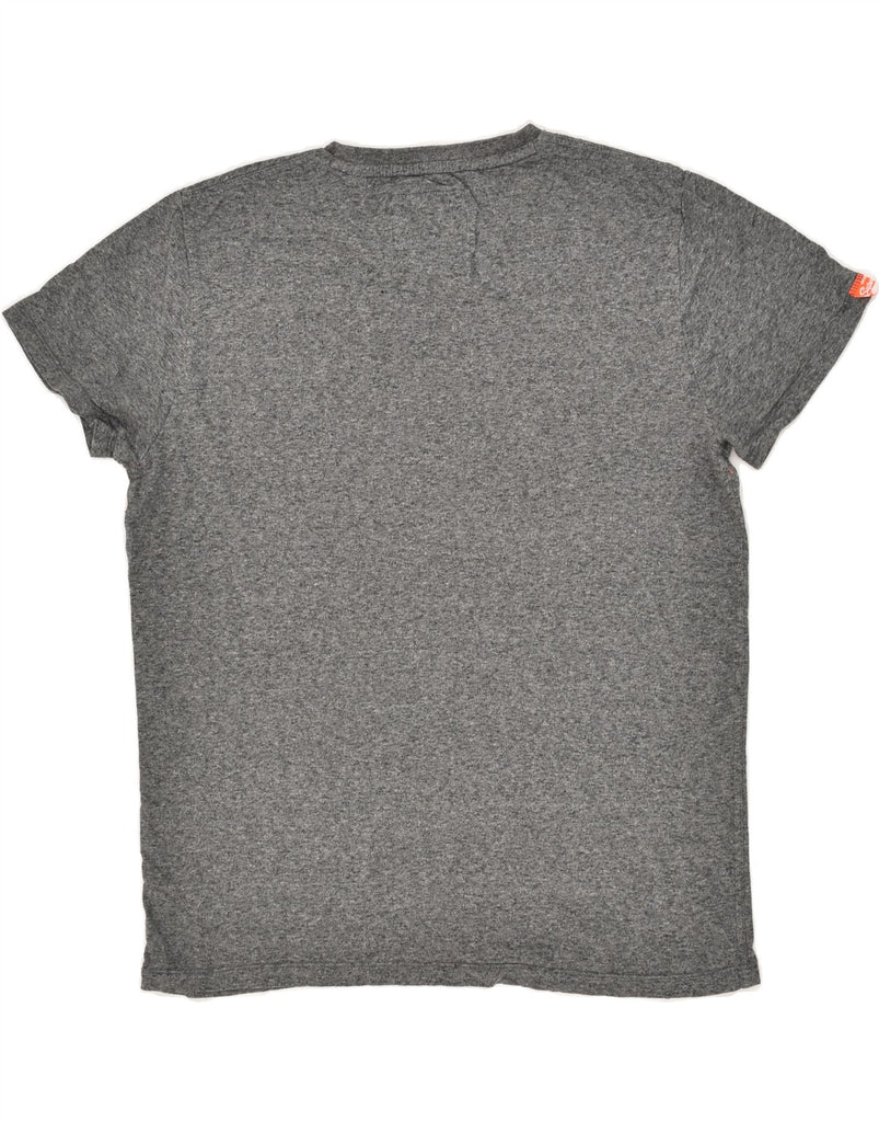 SUPERDRY Mens T-Shirt Top Large Grey Flecked Cotton | Vintage Superdry | Thrift | Second-Hand Superdry | Used Clothing | Messina Hembry 