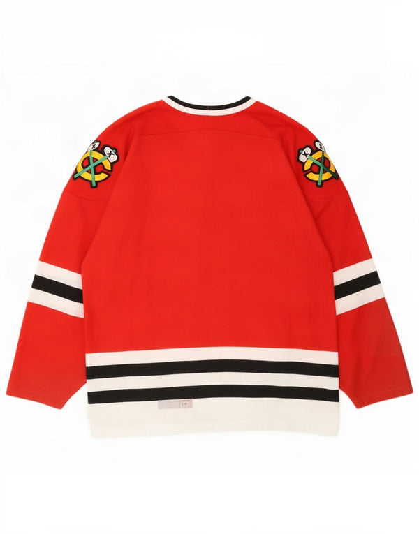 Vintage Mens Chicago Blackhawks CCM 1990-96 Hockey Shirt Large Red Sports