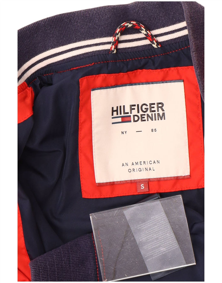 TOMMY HILFIGER Mens Bomber Jacket UK 36 Small Red Cotton