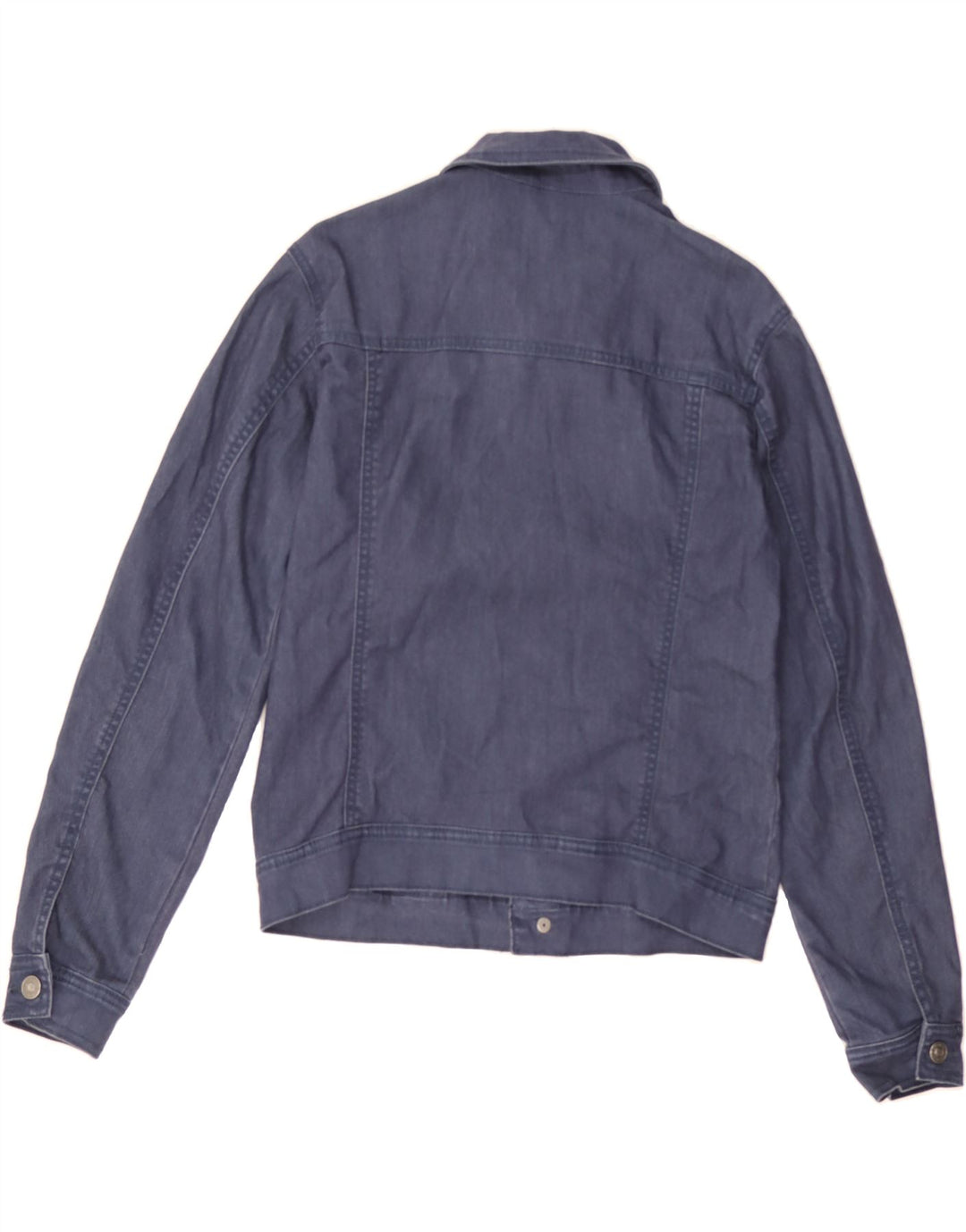 BENETTON Boys Denim Jacket 11-12 Years 2XL Navy Blue Cotton Vintage Benetton and Second-Hand Benetton from Messina Hembry 