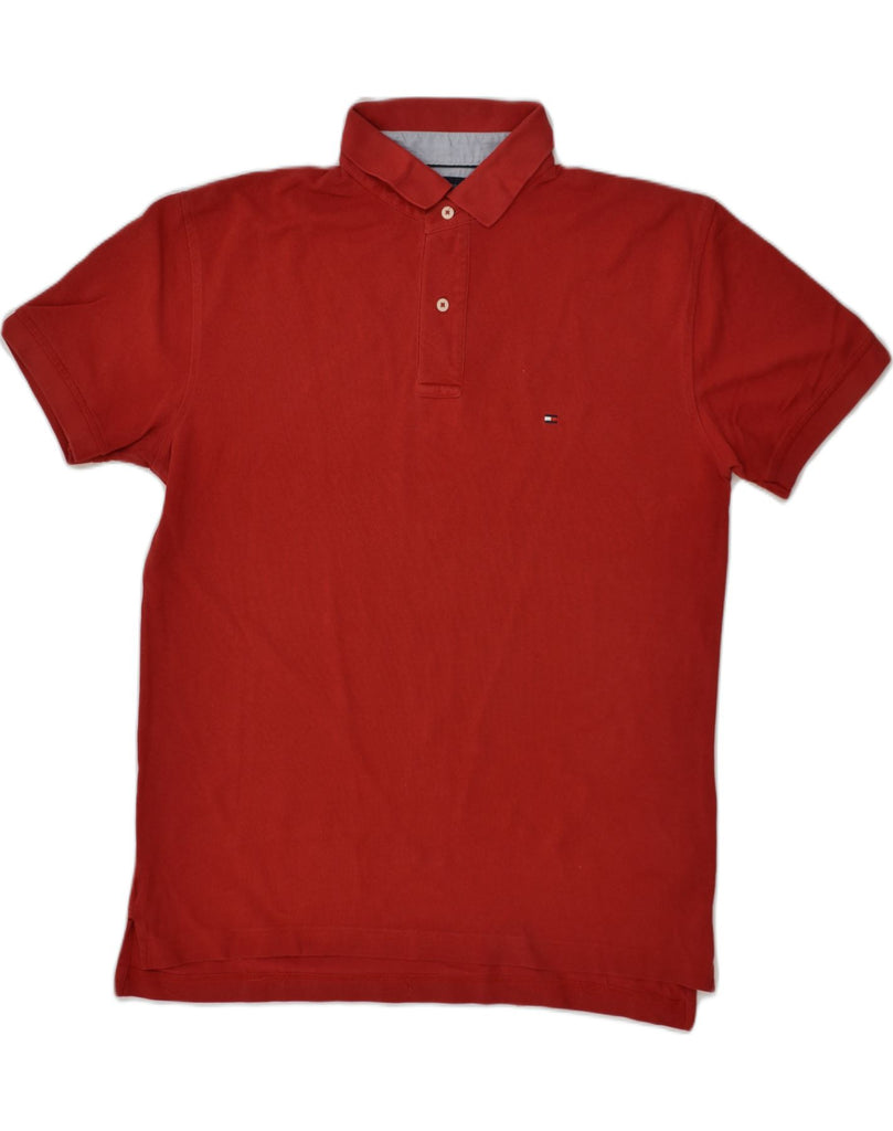 TOMMY HILFIGER Mens Polo Shirt XL Red Cotton | Vintage Tommy Hilfiger | Thrift | Second-Hand Tommy Hilfiger | Used Clothing | Messina Hembry 