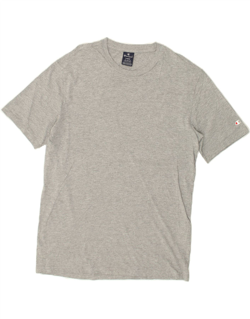 CHAMPION Mens T-Shirt Top Large Grey Cotton | Vintage Champion | Thrift | Second-Hand Champion | Used Clothing | Messina Hembry 