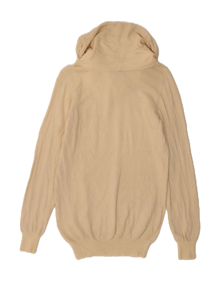 FRED PERRY Womens Roll Neck Jumper Sweater UK 18 XL Beige Wool Vintage Fred Perry and Second-Hand Fred Perry from Messina Hembry 