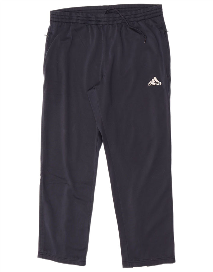 Adidas Mens Full Tracksuit UK 38/40 Medium  Grey Colourblock Polyester