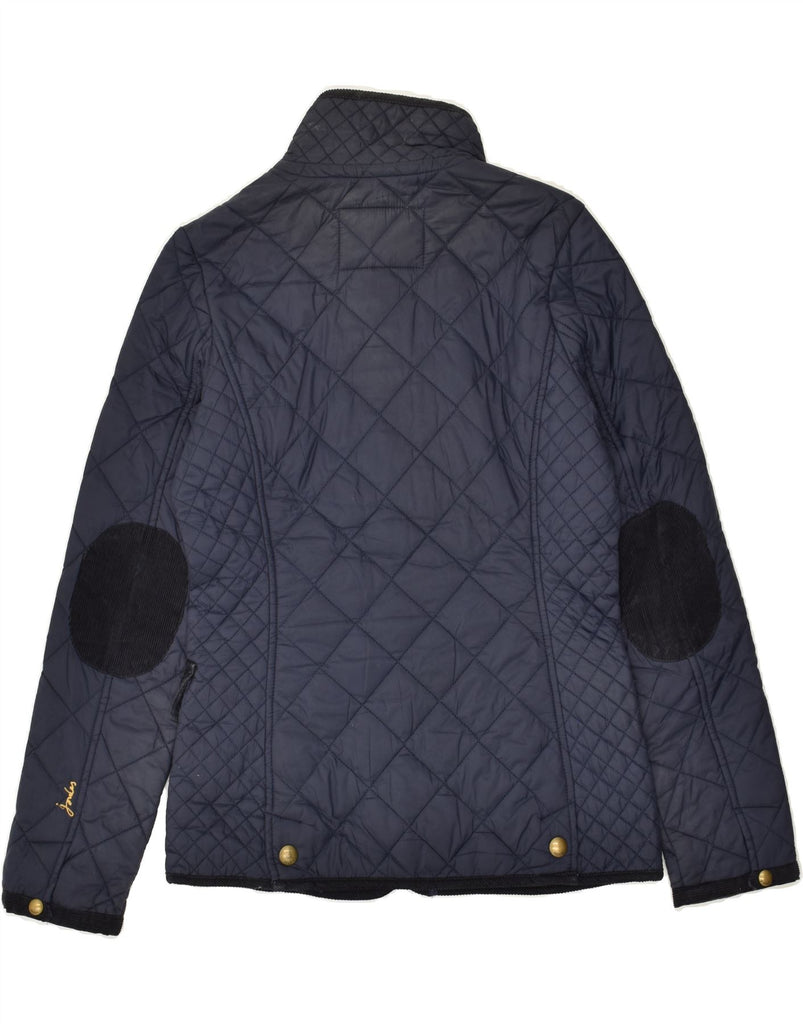 JOULES Womens Quilted Jacket UK 8 Small Navy Blue Polyamide | Vintage Joules | Thrift | Second-Hand Joules | Used Clothing | Messina Hembry 