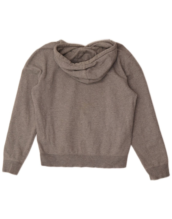 TIMBERLAND Mens Graphic Hoodie Jumper Small Grey Flecked Cotton