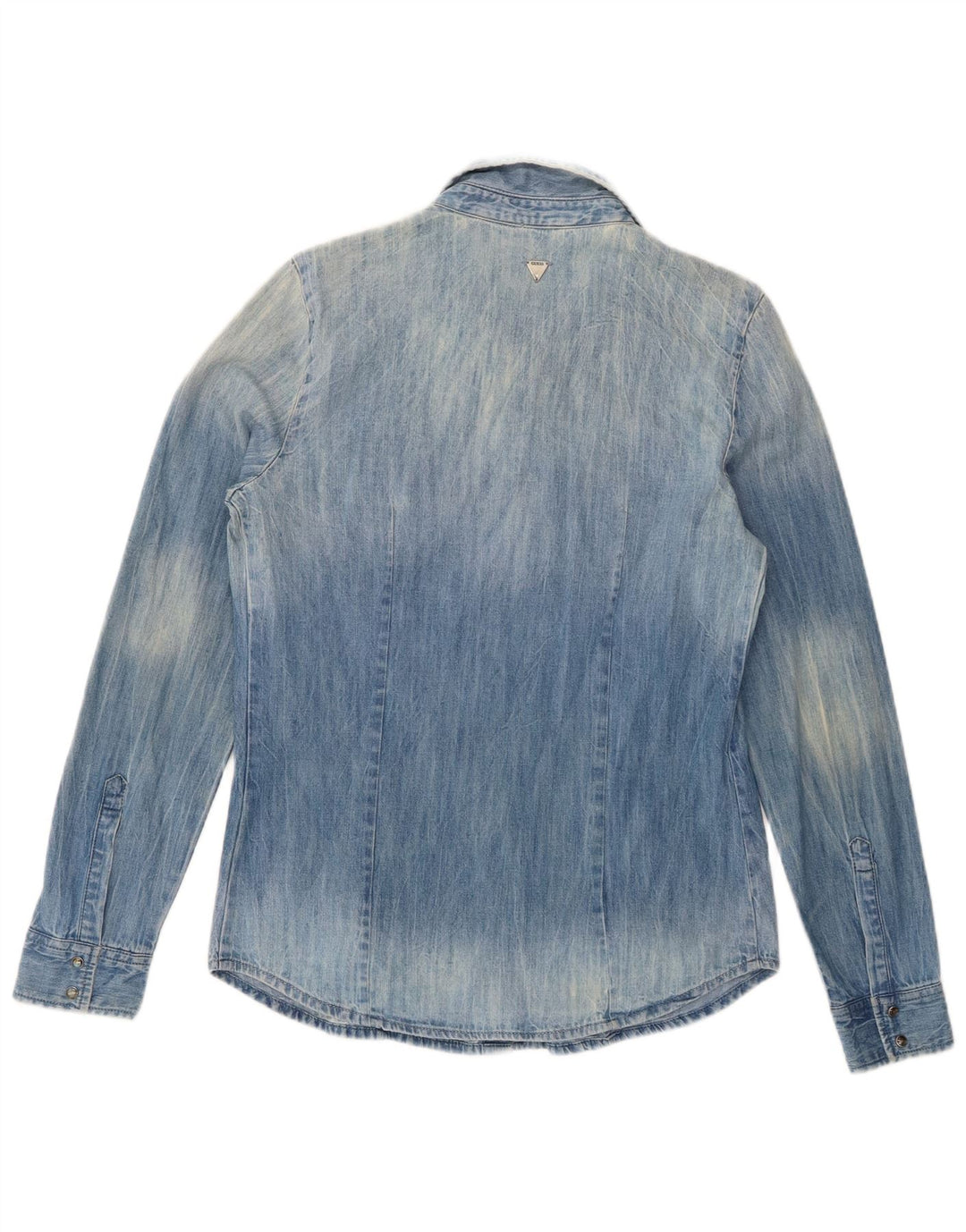 Guess Womens Oversized Denim Shirt UK 6 XS  Blue Cotton