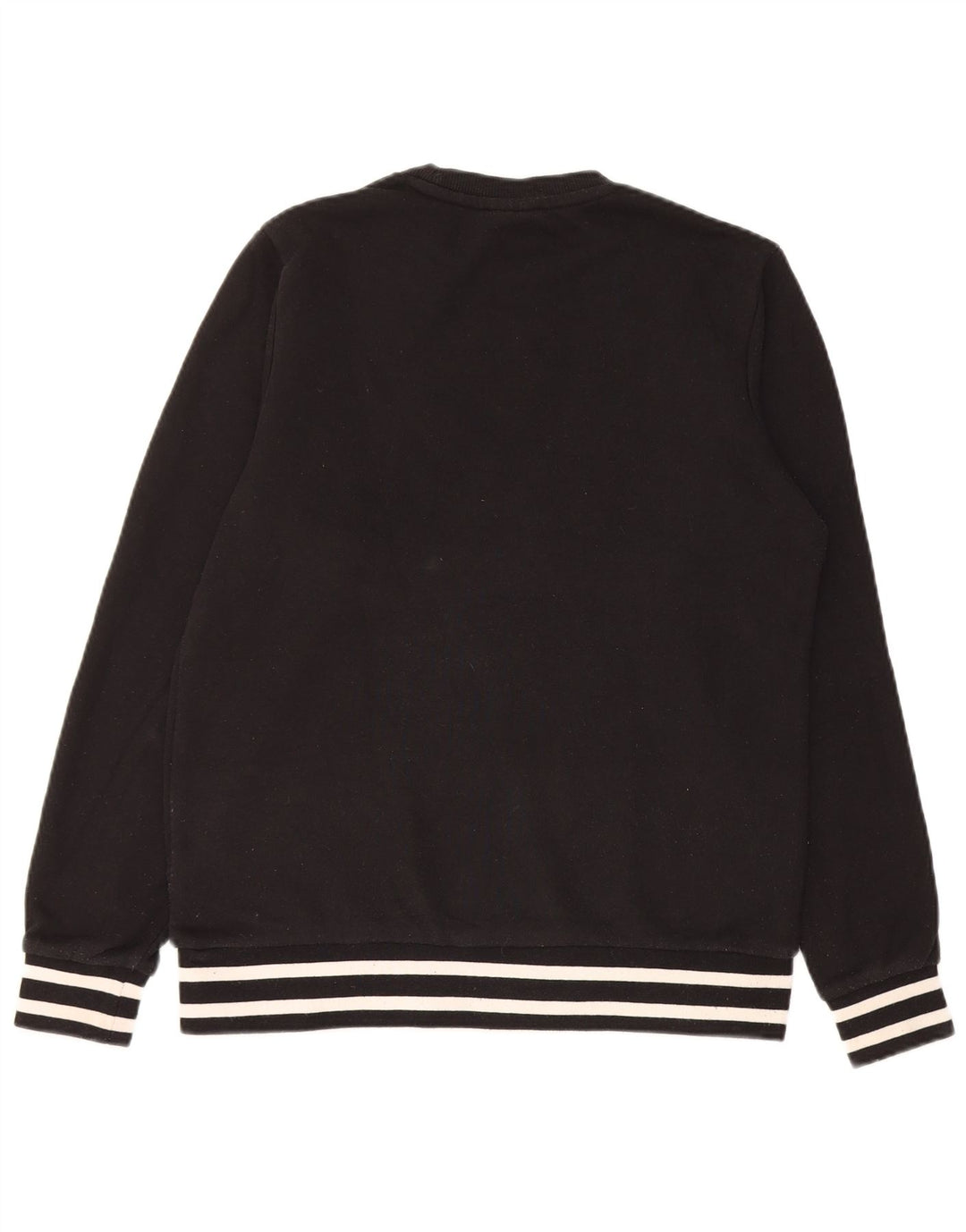 Fila Mens Graphic Sweatshirt Jumper XS Black Striped Cotton