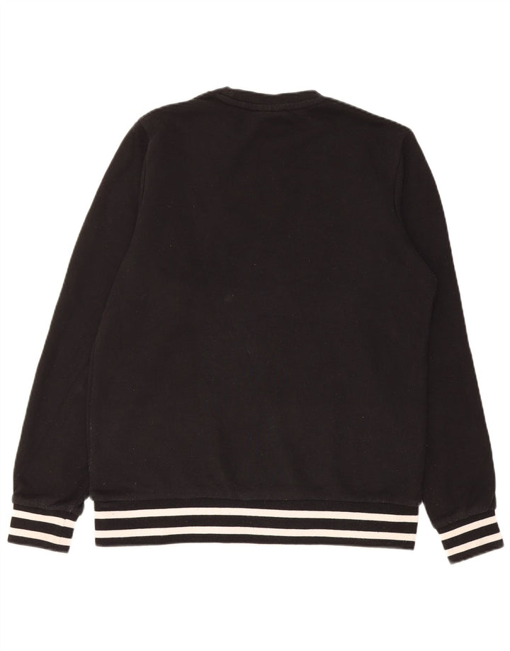 Fila Mens Graphic Sweatshirt Jumper XS Black Striped Cotton