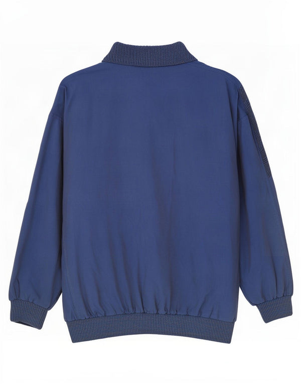 Tom Tailor Mens Polo Neck Sweatshirt Jumper Large Navy Blue Cotton