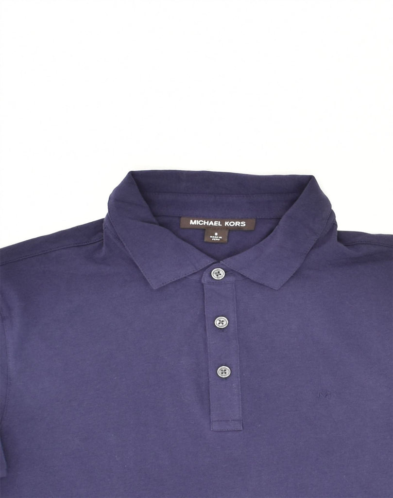 MICHAEL KORS Mens Polo Shirt Small Navy Blue Cotton | Vintage Michael Kors | Thrift | Second-Hand Michael Kors | Used Clothing | Messina Hembry 