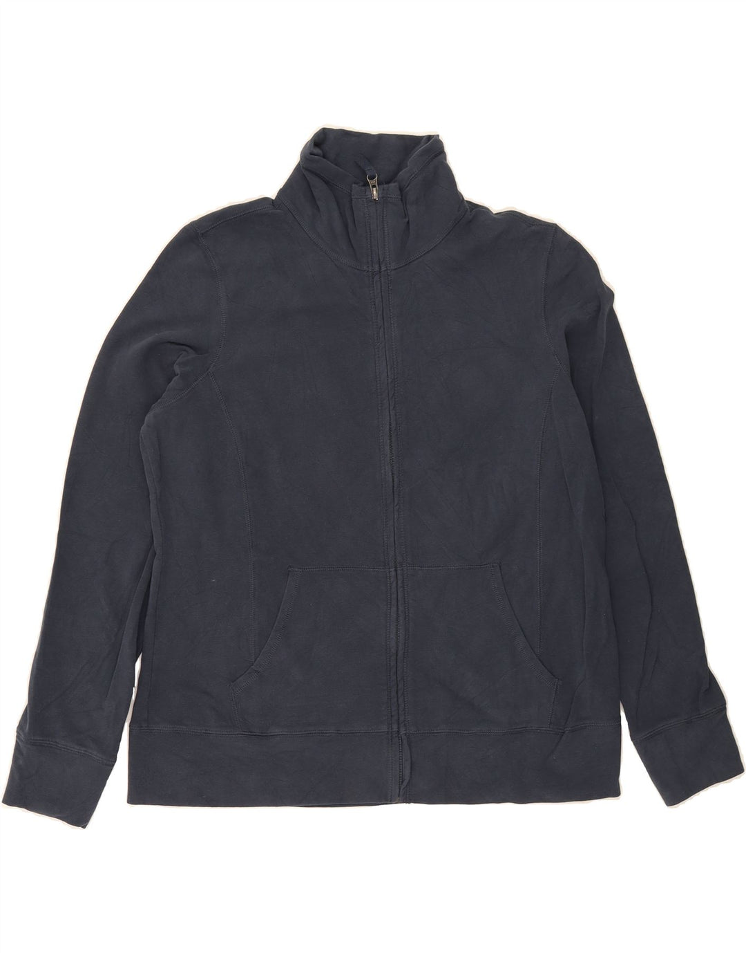 L.L.BEAN Womens Tracksuit Top Jacket UK 16 Large Blue Cotton Vintage L.L.Bean and Second-Hand L.L.Bean from Messina Hembry 