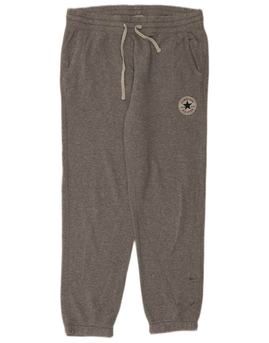 Converse Mens Tracksuit Trousers Joggers Medium  Grey Cotton