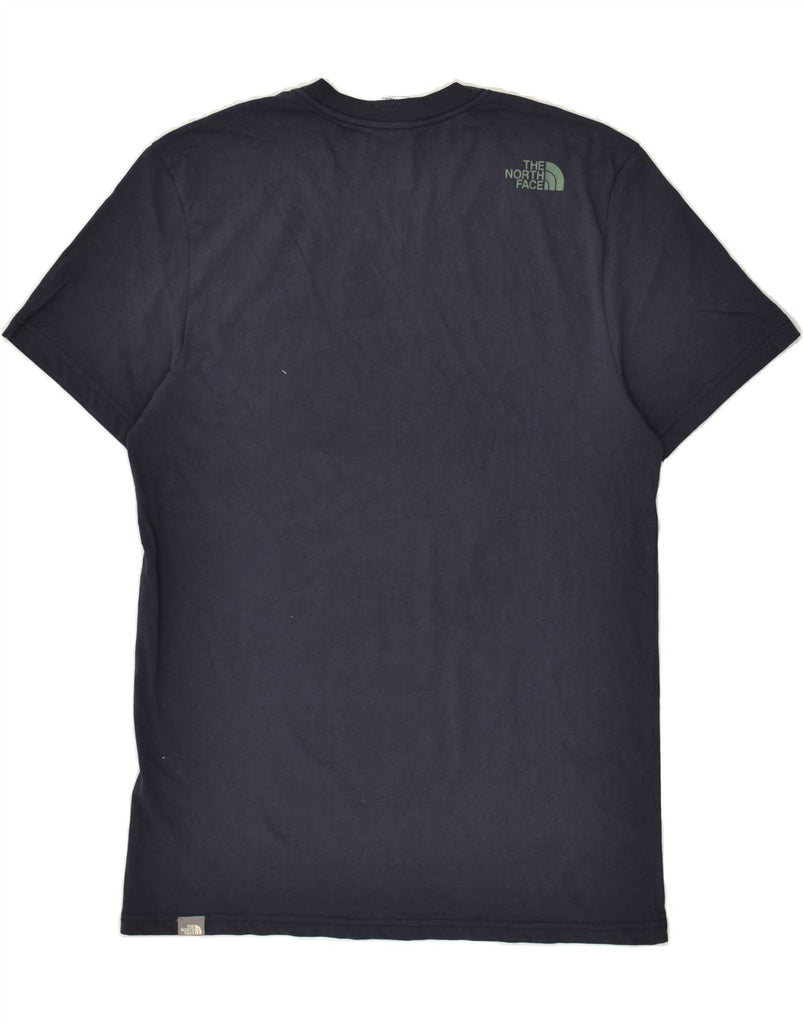 THE NORTH FACE Mens Graphic T-Shirt Top Medium Navy Blue Cotton | Vintage The North Face | Thrift | Second-Hand The North Face | Used Clothing | Messina Hembry 