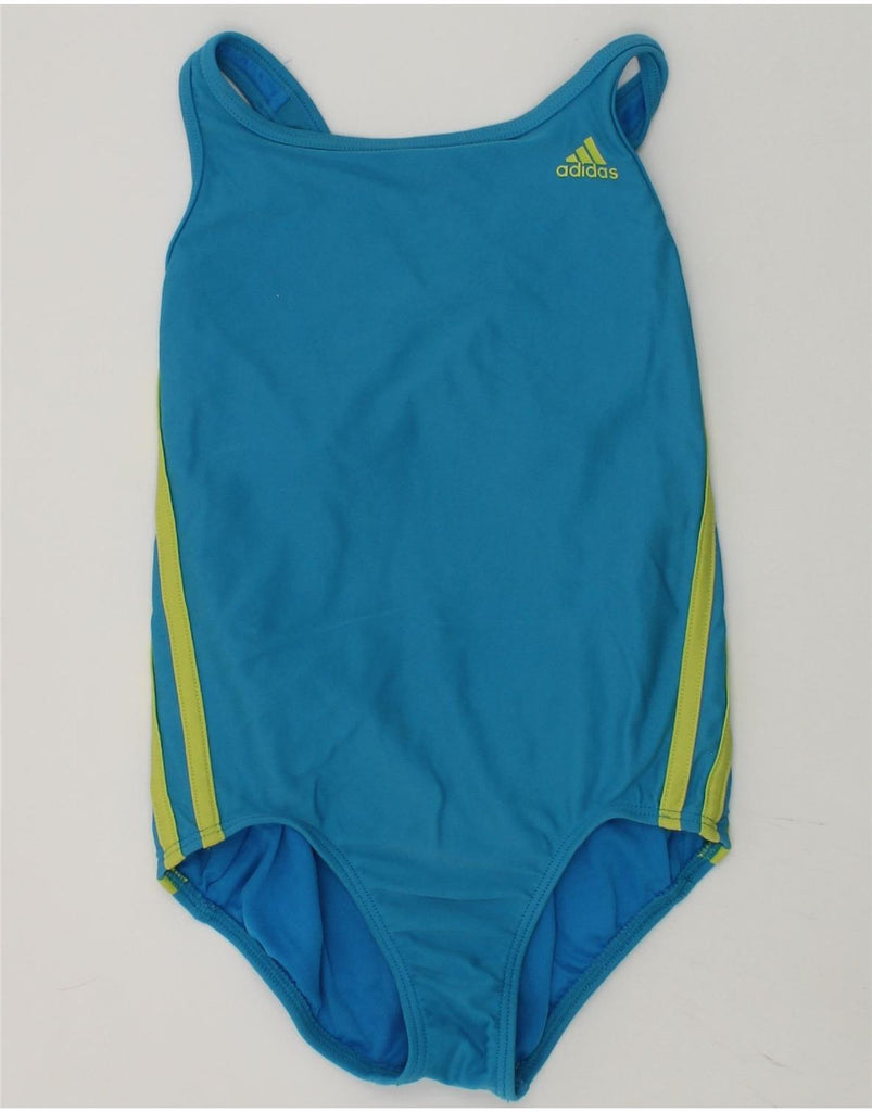 ADIDAS Girls Swimwear 7-8 Years Blue | Vintage Adidas | Thrift | Second-Hand Adidas | Used Clothing | Messina Hembry 