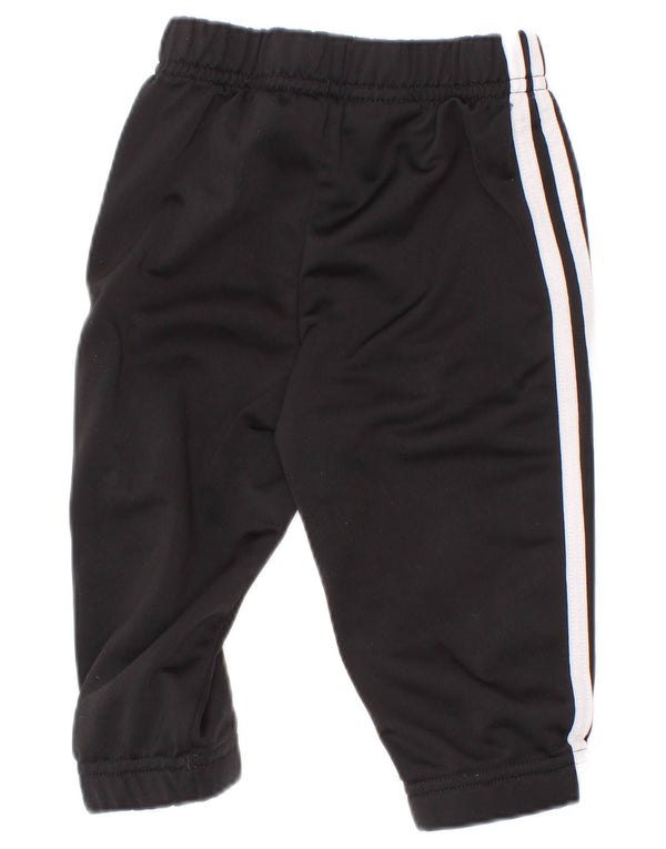 Adidas Baby Boys Joggers Tracksuit Trousers 6-9 Months Black Polyester