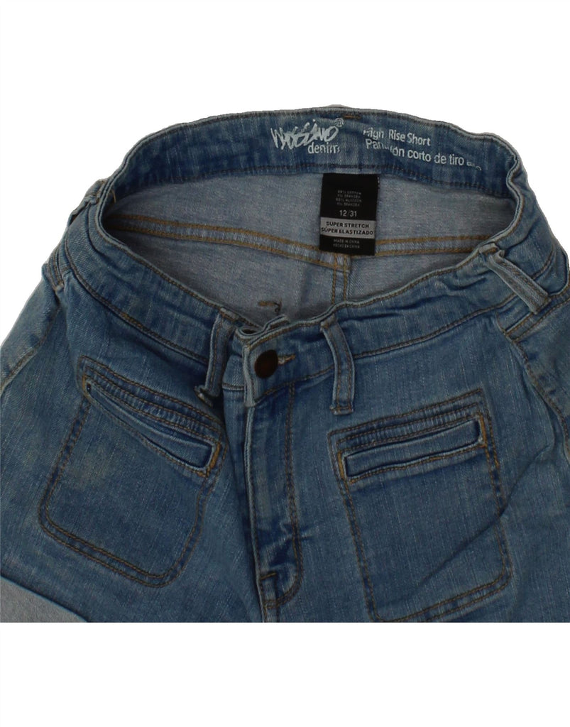 MOSSIMO Womens High Waist Denim Shorts US 12 Large W31 Blue Cotton Vintage Mossimo and Second-Hand Mossimo from Messina Hembry 