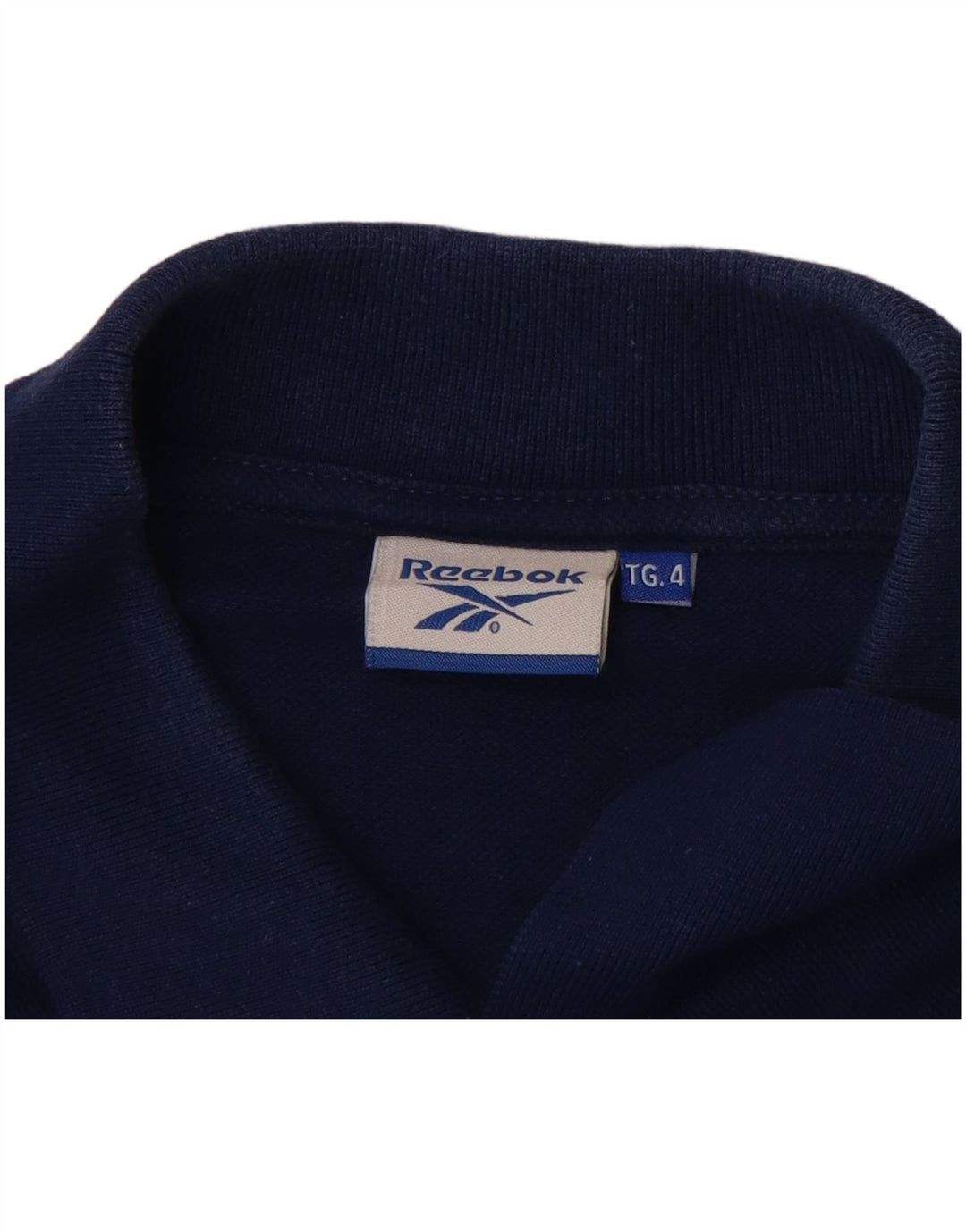 REEBOK Mens Polo Shirt XL Navy Blue Cotton