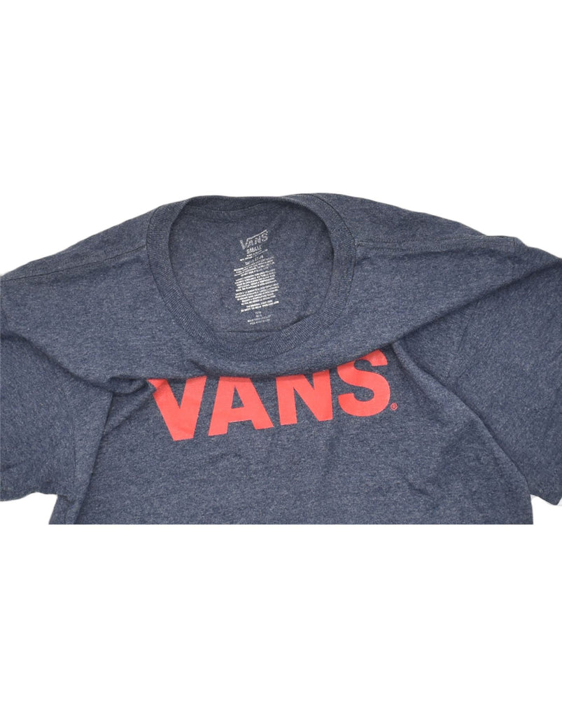 VANS Mens Graphic T-Shirt Top Small Navy Blue Cotton | Vintage | Thrift | Second-Hand | Used Clothing | Messina Hembry 