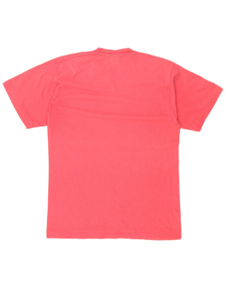 CHAMPION Mens Graphic T-Shirt Top Large Pink Cotton