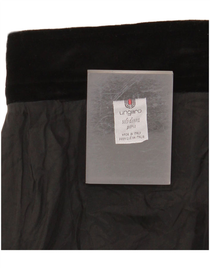 UNGARO Womens Straight Skirt W30 Medium  Black