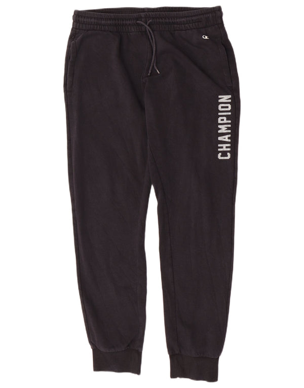 Champion Mens Graphic Tracksuit Trousers Joggers Large Black