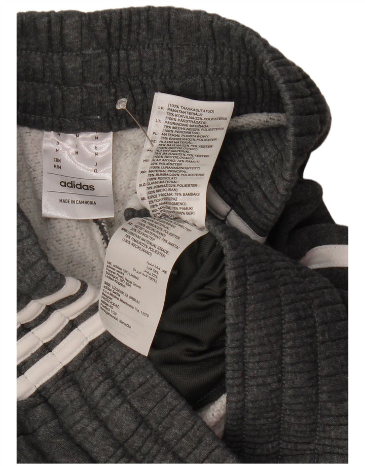 Adidas Mens Tracksuit Trousers Joggers Medium  Grey Cotton