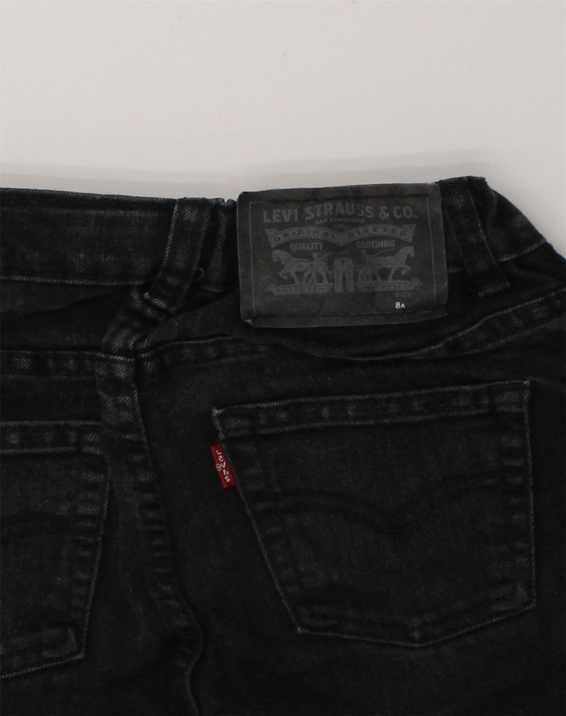 LEVI'S Girls 510 Slim Jeans 7-8 Years W24 L23  Black Cotton | Vintage Levi's | Thrift | Second-Hand Levi's | Used Clothing | Messina Hembry 