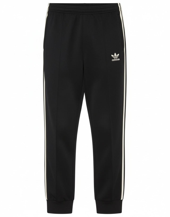 Adidas Boys Tracksuit Trousers Joggers 13-14 Years  Black Polyester