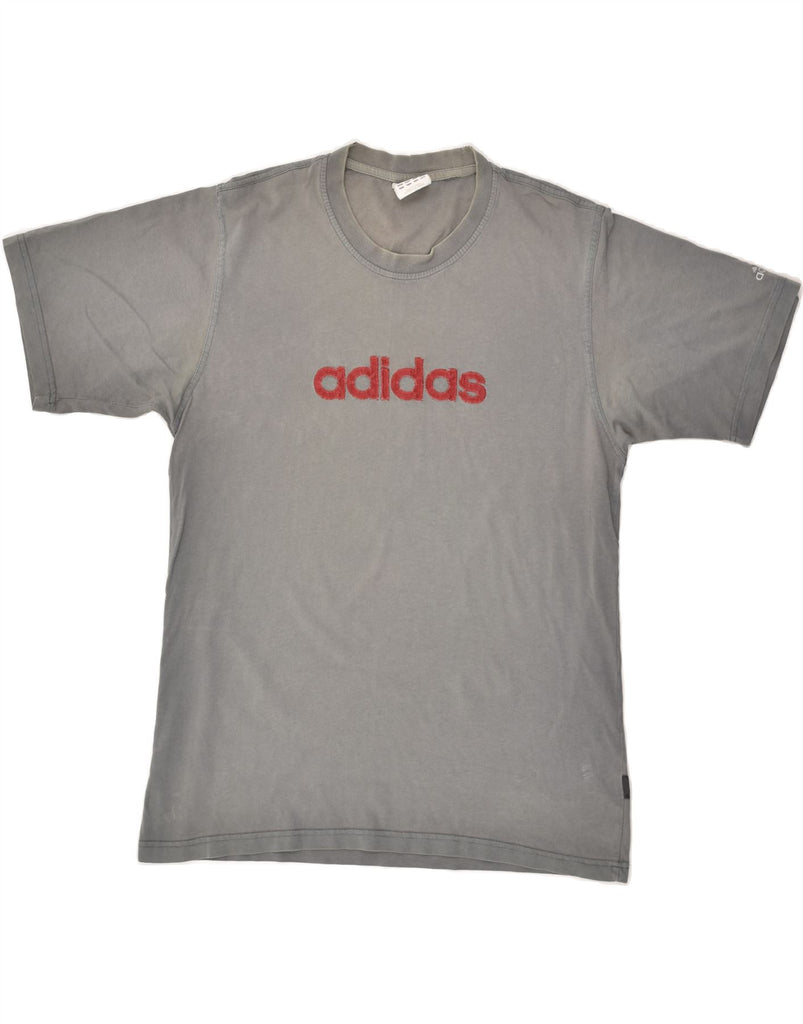 ADIDAS Mens Graphic T-Shirt Top Size 40/42 Medium Grey Cotton | Vintage Adidas | Thrift | Second-Hand Adidas | Used Clothing | Messina Hembry 