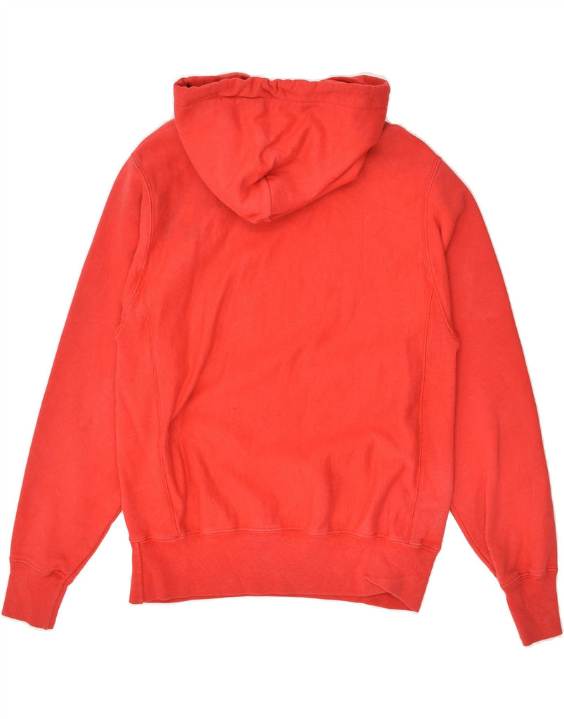 CHAMPION Mens Reverse Weave Hoodie Jumper Small Red Cotton | Vintage Champion | Thrift | Second-Hand Champion | Used Clothing | Messina Hembry 