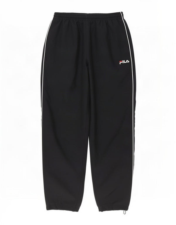 Fila Mens Graphic Tracksuit Trousers Joggers Medium Black Polyester