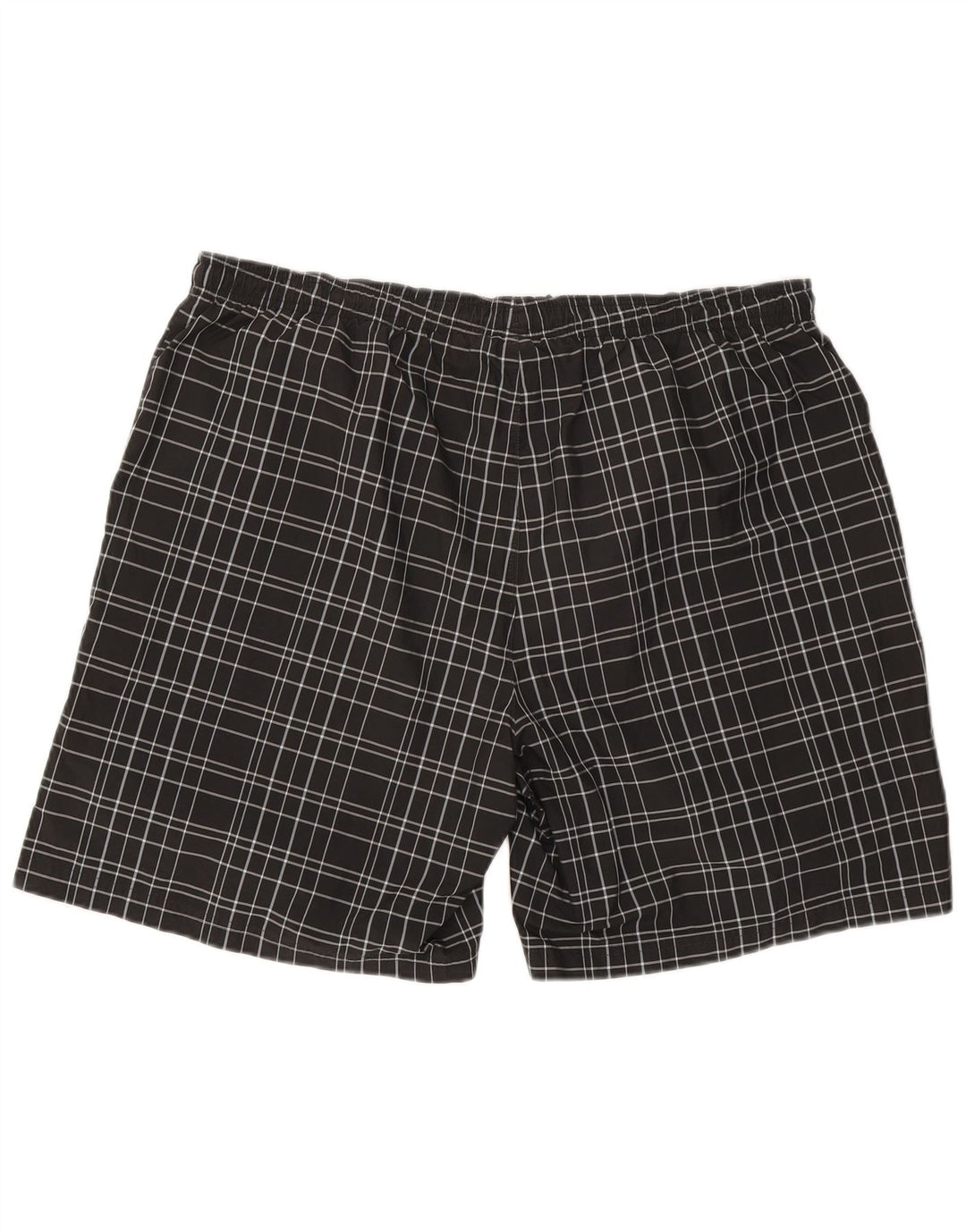 Reebok Mens Swimming Shorts 2XL  Black Check Polyester