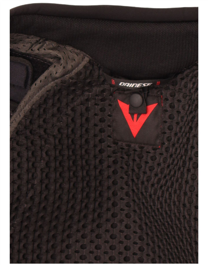 Dainese Womens Leather Biker Jacket IT 42 Medium Black Leather Biker