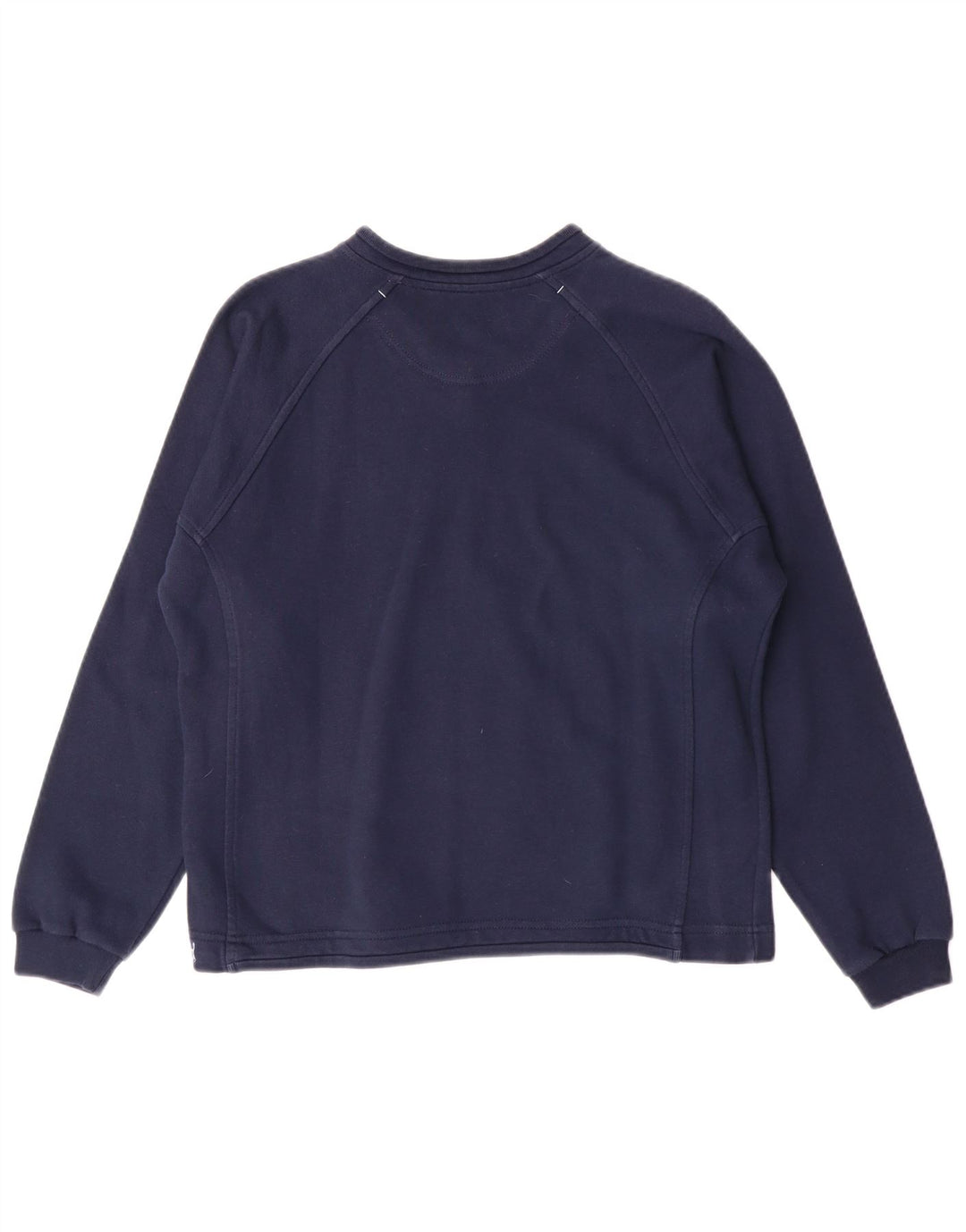 Champion Womens Oversized Sweatshirt Jumper UK 6 XS Navy Blue Cotton
