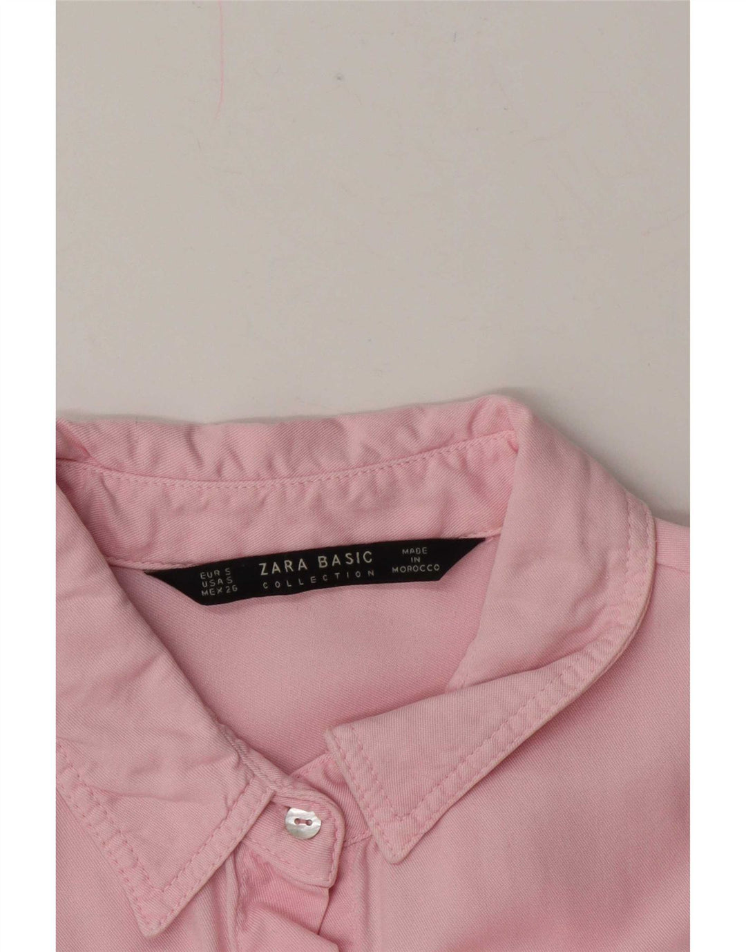 Zara Womens Military Oversized Shirt UK 10 Small Pink