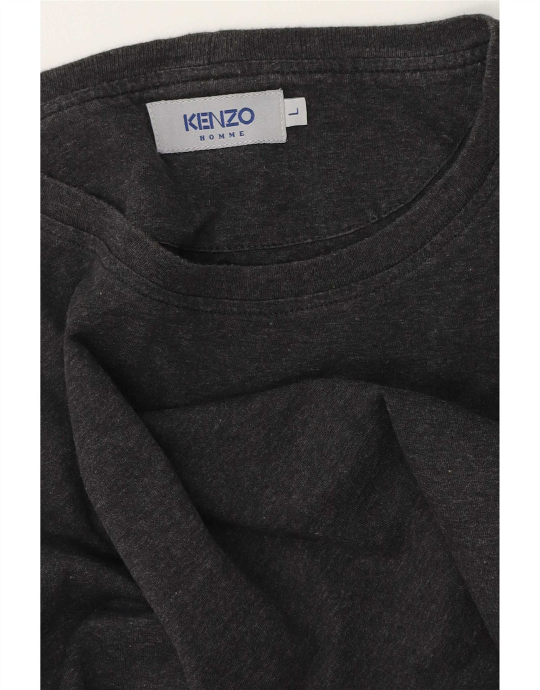 Kenzo Mens Graphic Top Long Sleeve Large Grey