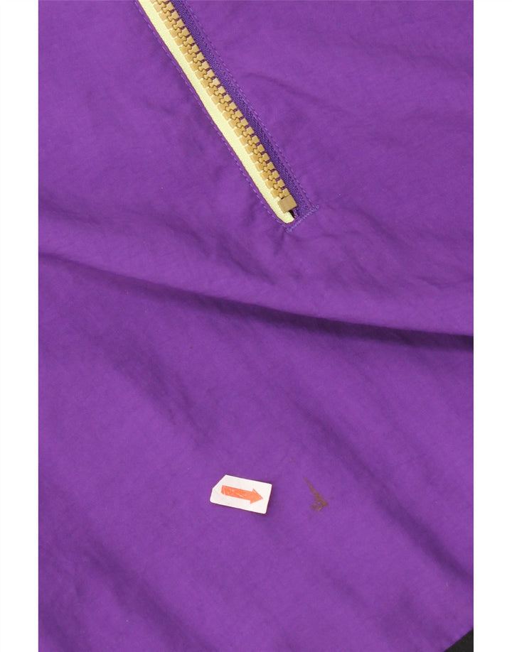 Nike Mens Hooded Pullover Tracksuit Top Jacket 2XL Purple Colourblock Nylon