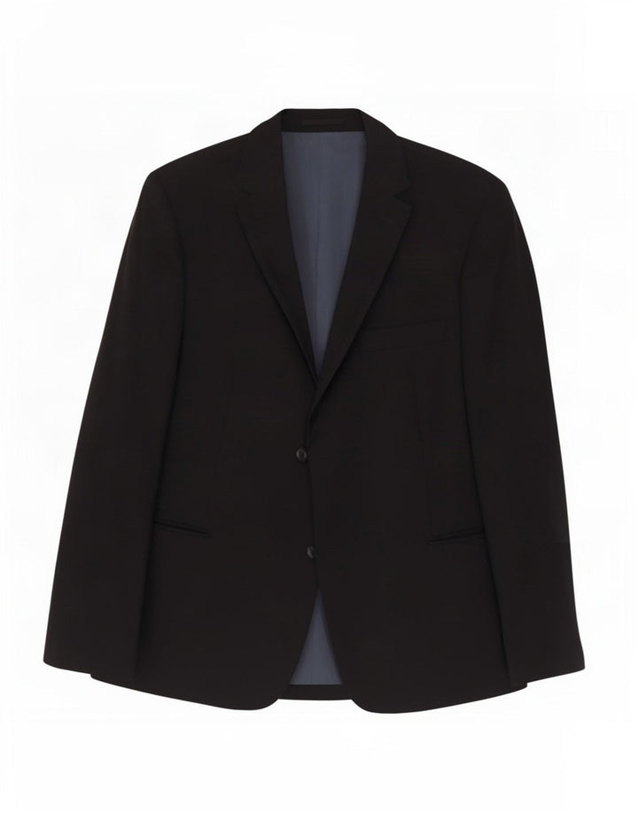 Hugo Boss Mens 2 Button Blazer Jacket US 42 XL Grey Wool