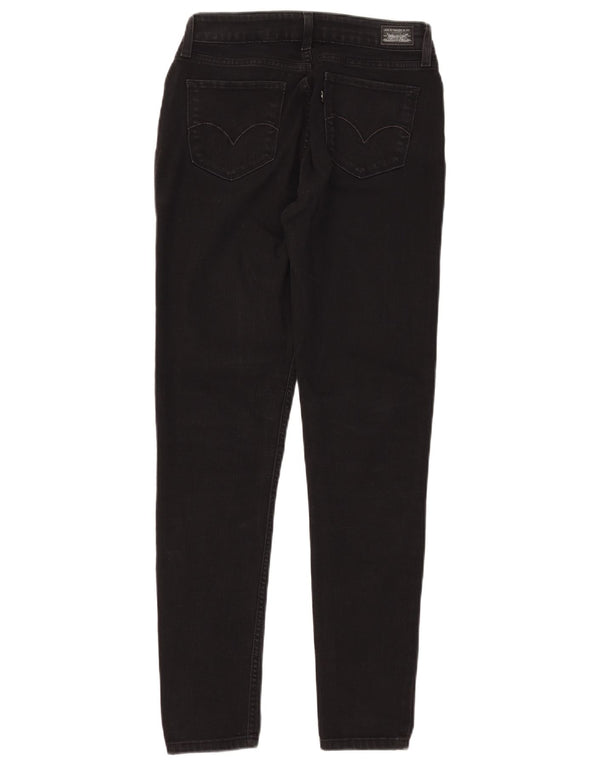 Levi's Womens Jegging Skinny Jeans W28 L30 Black Cotton