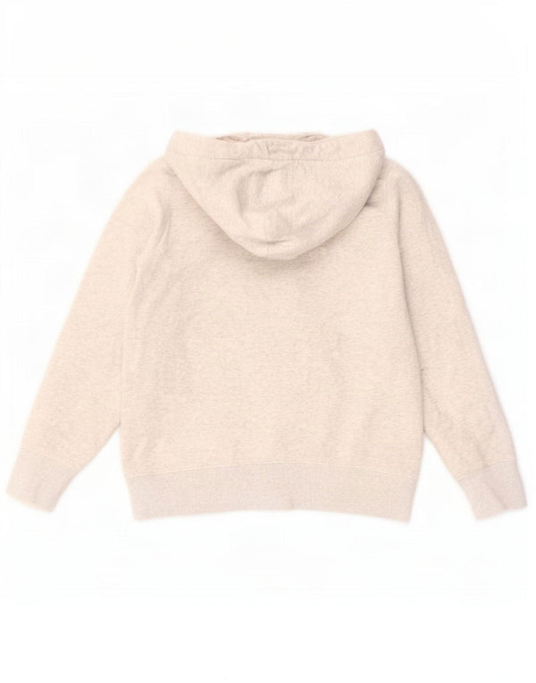 Jack Wills Womens Oversized Hoodie Jumper UK 10 Small Grey Flecked Cotton