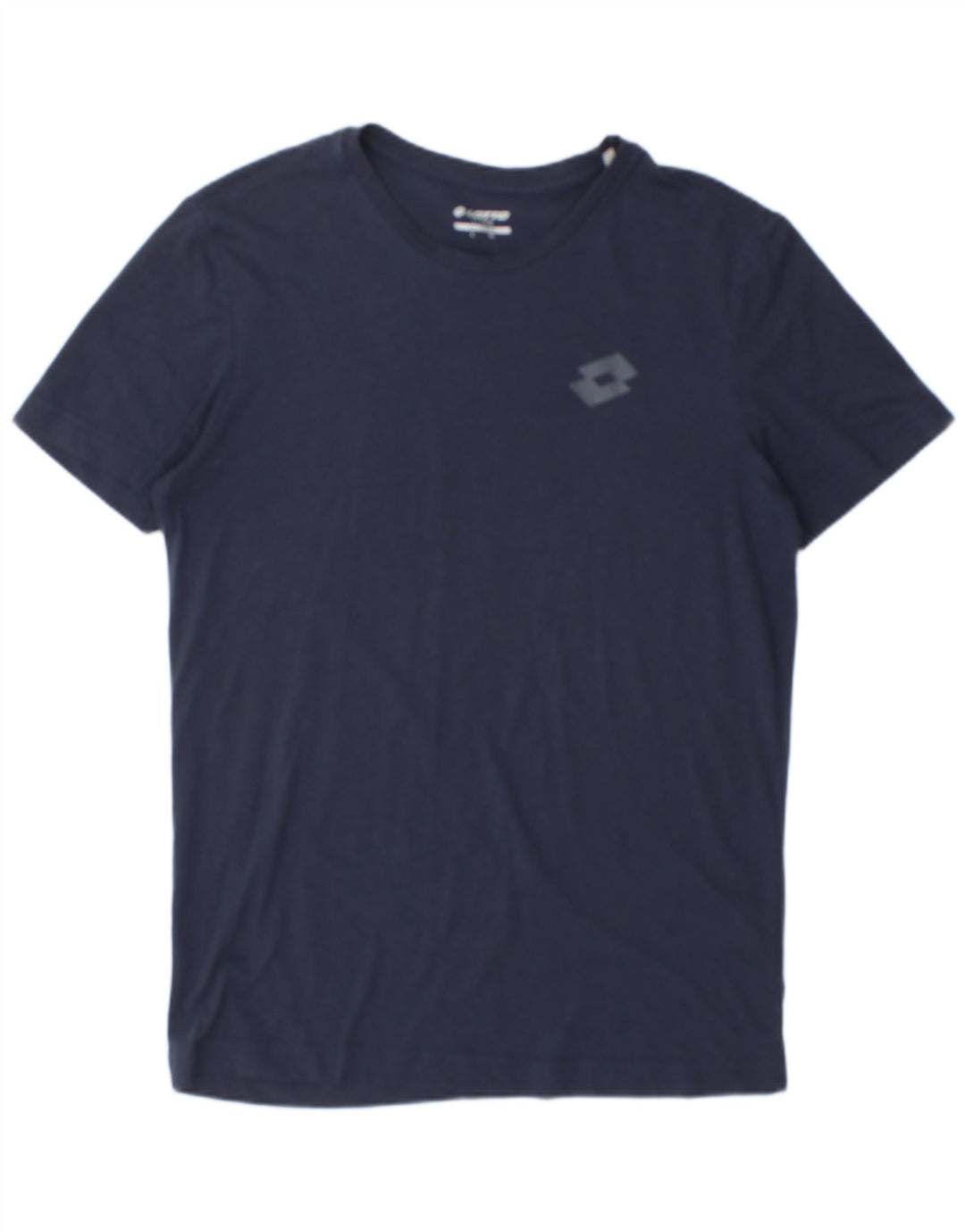 Lotto Mens T-Shirt Top Large Navy Blue Cotton