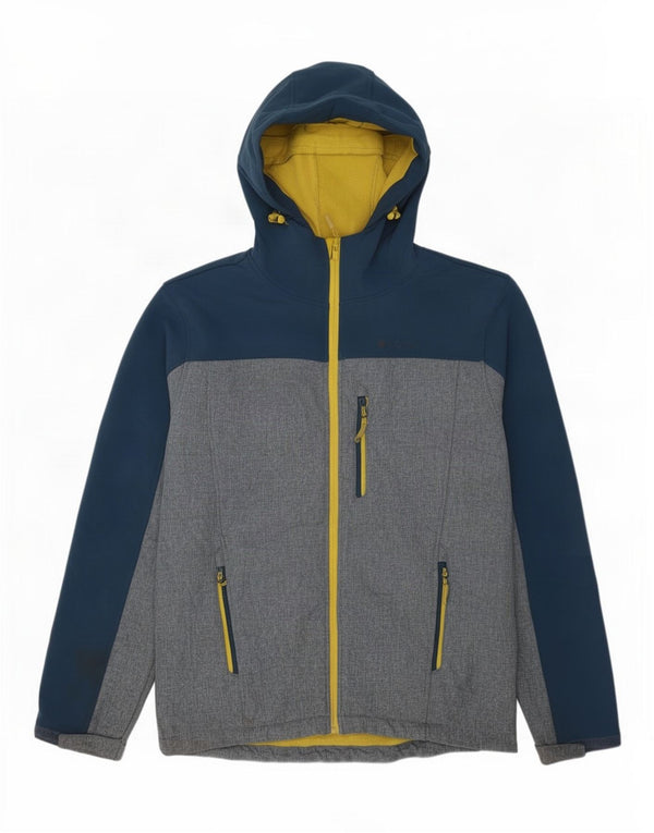 Mountain Warehouse Mens Windbreaker Jacket UK 38 Medium Blue Colourblock