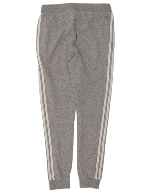 Adidas Boys Tracksuit Trousers Joggers 13-14 Years  Grey Cotton