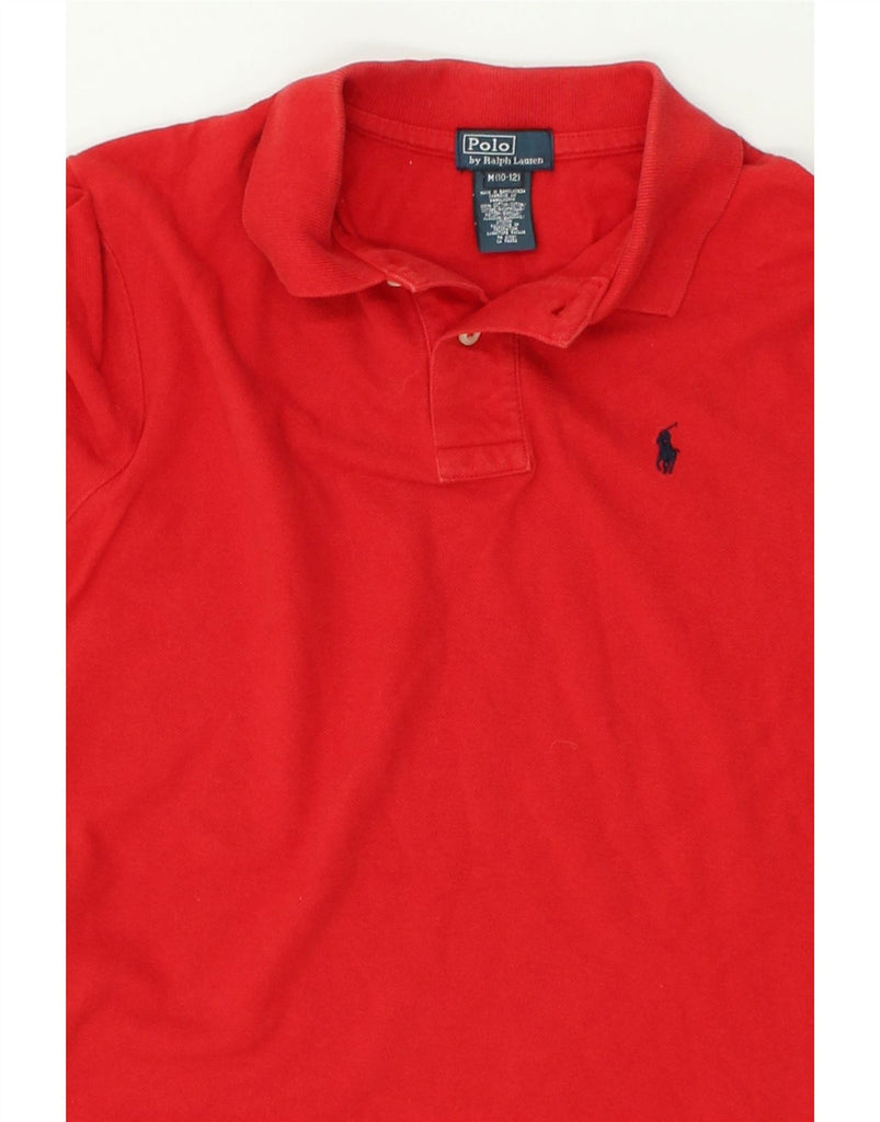 POLO RALPH LAUREN Boys Polo Shirt 10-11 Years Medium Red Cotton | Vintage Polo Ralph Lauren | Thrift | Second-Hand Polo Ralph Lauren | Used Clothing | Messina Hembry 