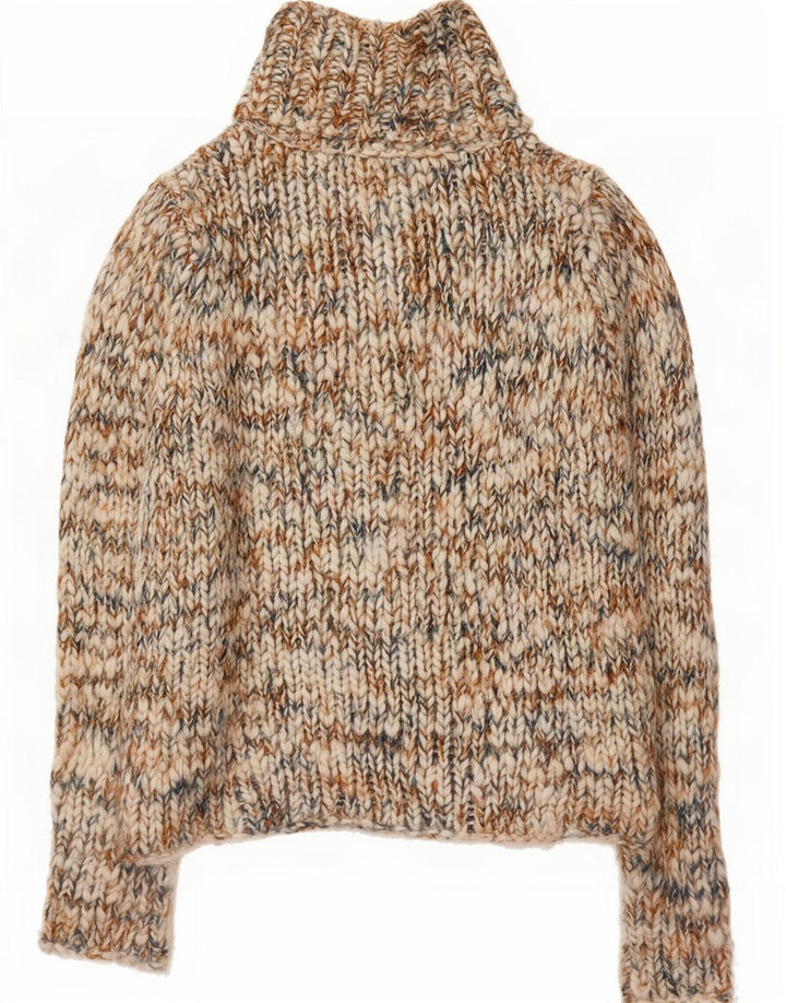 Divided Womens Roll Neck Jumper Sweater EU 36 Small Multicoloured Flecked