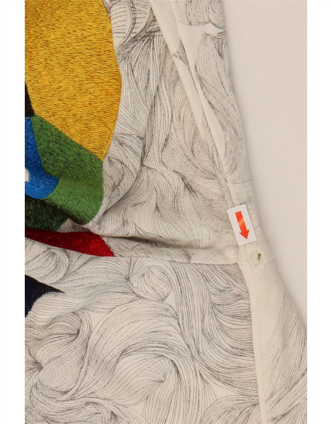 Zara Mens Graphic Sweatshirt Jumper Large White
