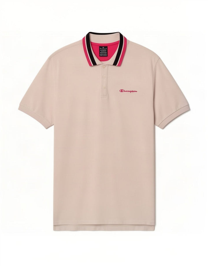 Champion Mens Polo Shirt 2XL White Straw